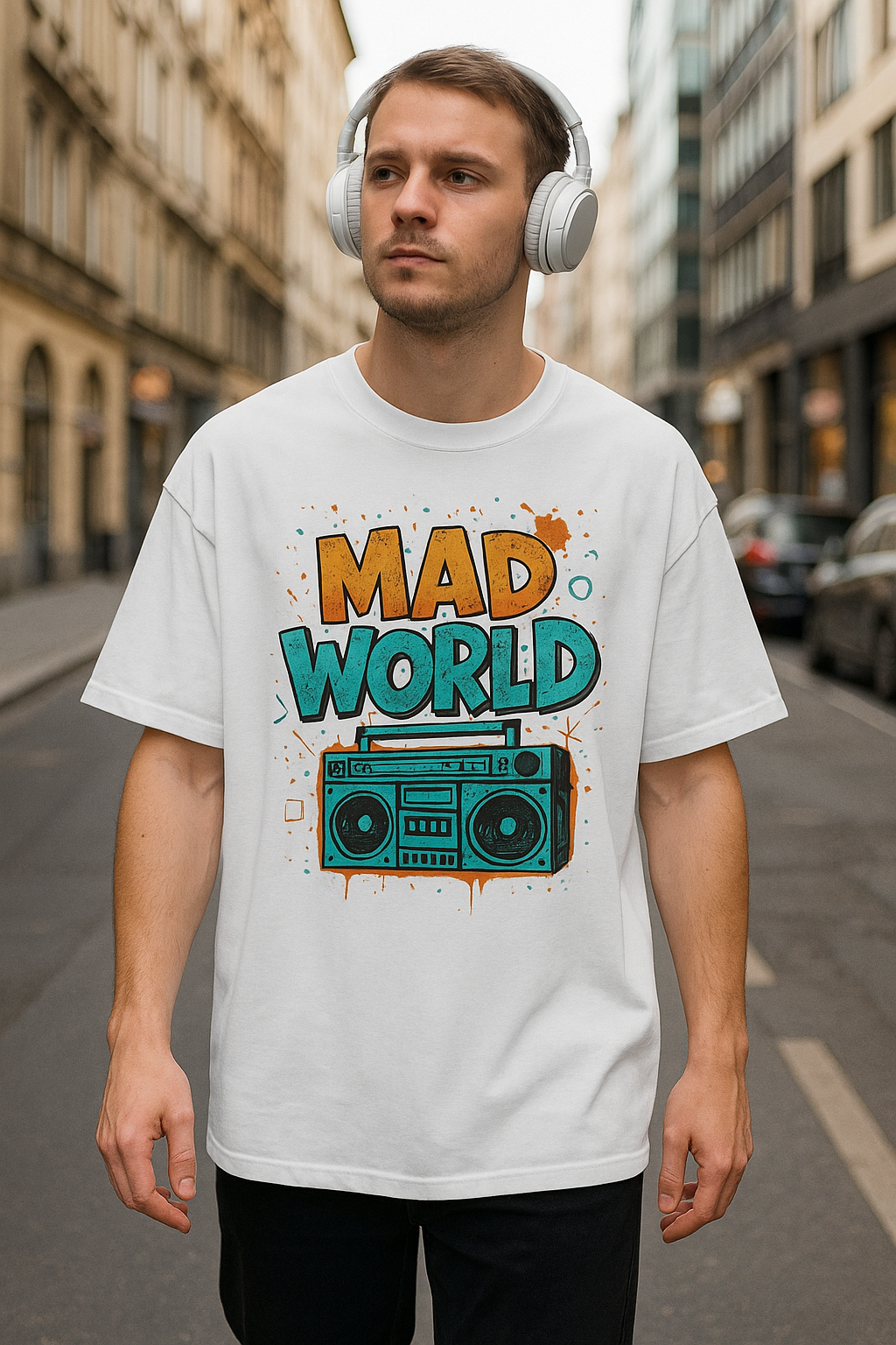 Mad World - Oversized Classic T-Shirt