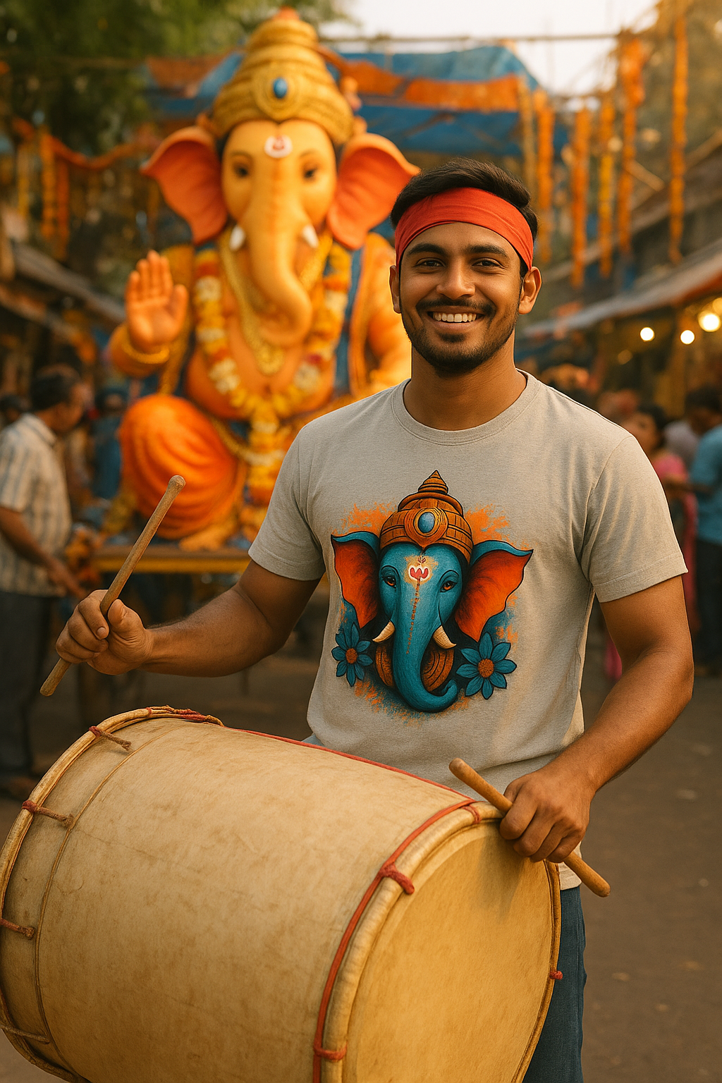 Festive Blessings Tee – Lord Ganesha Edition