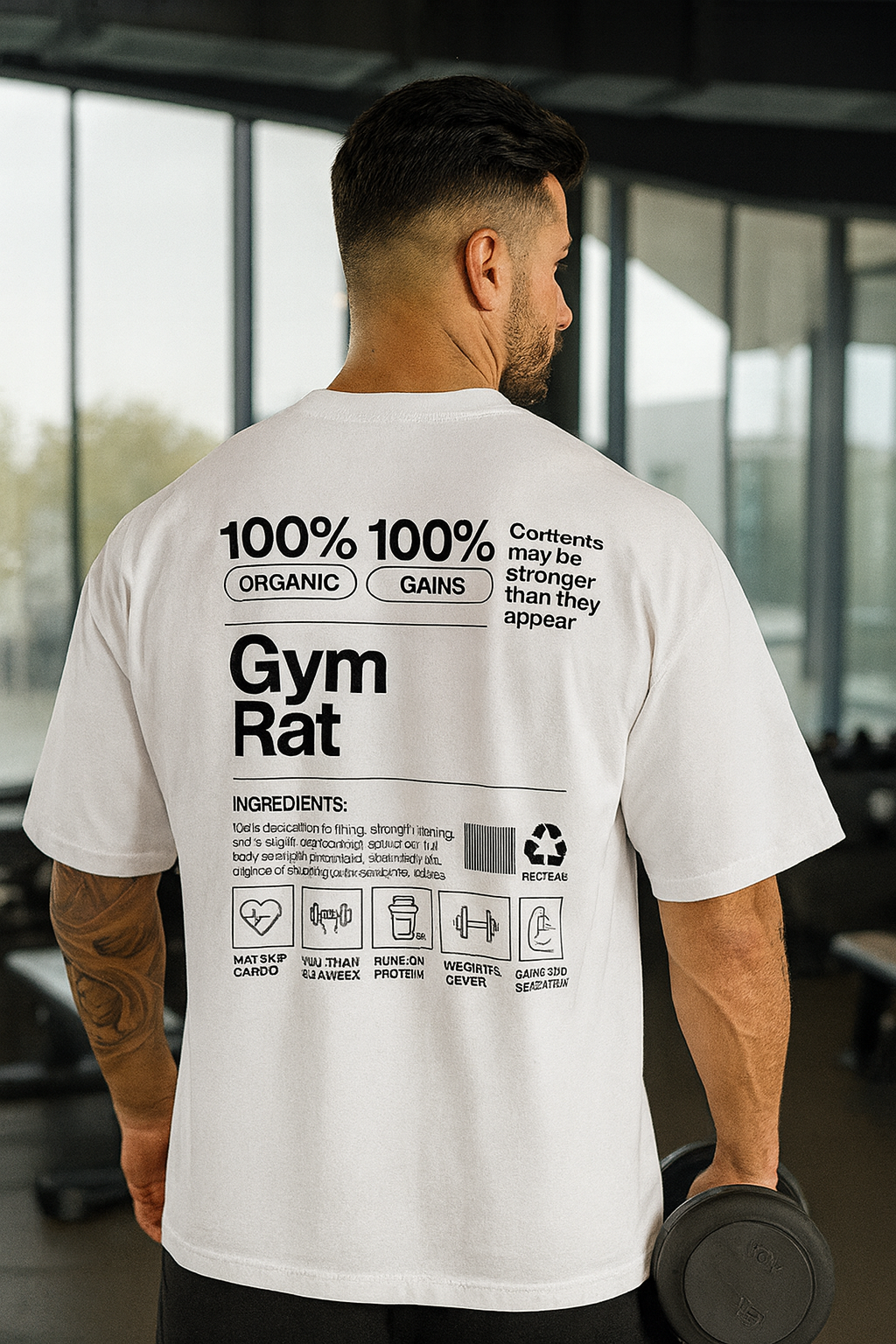 Gym Rat - Oversized Classic T-Shirt - 30% OFF